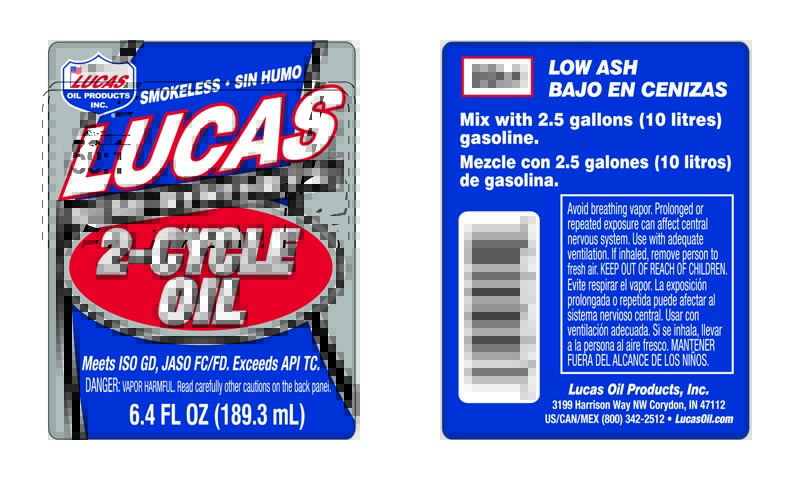 Semi Synthetic 2-Cycle Oil 6oz label